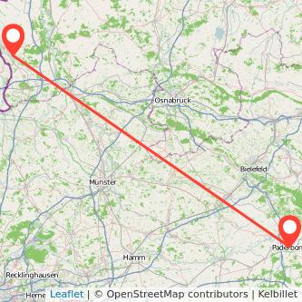 Paderborn Nordhorn Mitfahrgelegenheit Karte