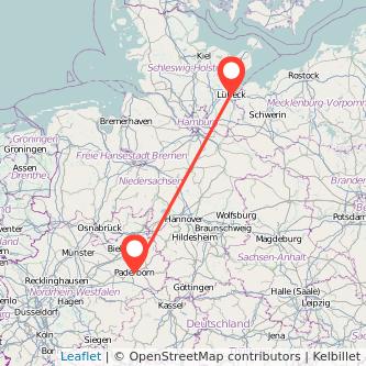 Paderborn Lübeck Bahn Karte
