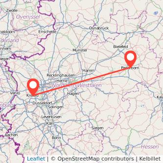 Paderborn Krefeld Mitfahrgelegenheit Karte