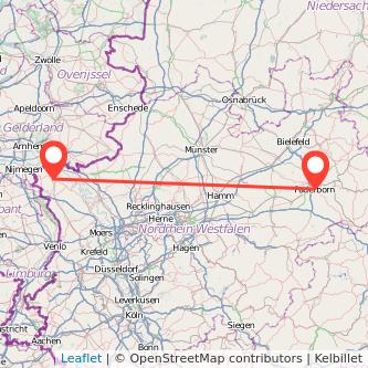 Paderborn Kleve Mitfahrgelegenheit Karte