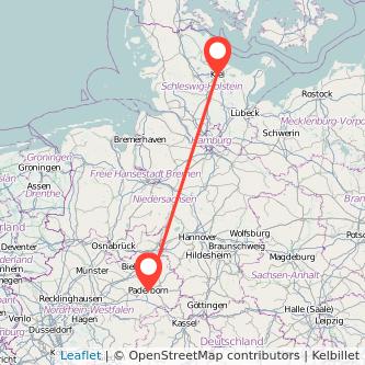 Paderborn Kiel Mitfahrgelegenheit Karte