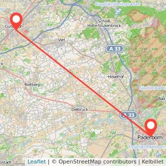 Paderborn Gütersloh Mitfahrgelegenheit Karte