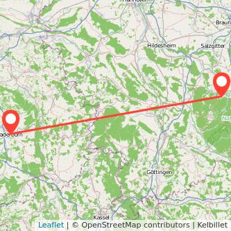 Paderborn Goslar Mitfahrgelegenheit Karte