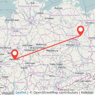 Paderborn Eberswalde Mitfahrgelegenheit Karte