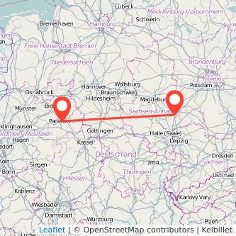 Paderborn Dessau Mitfahrgelegenheit Karte