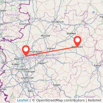 Paderborn Bottrop Mitfahrgelegenheit Karte