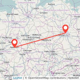 Paderborn Berlin Mitfahrgelegenheit Karte