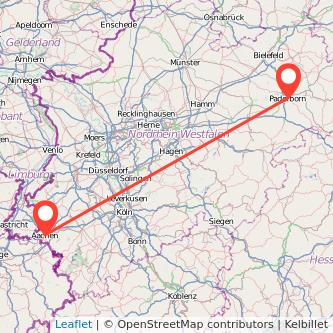 Paderborn Aachen Mitfahrgelegenheit Karte