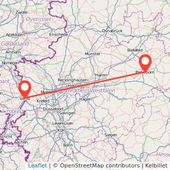 Paderborn Venlo Mitfahrgelegenheit Karte