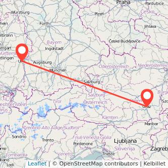 Graz Ulm Mitfahrgelegenheit Karte