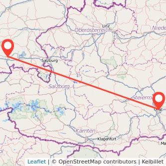 Graz Rosenheim Mitfahrgelegenheit Karte