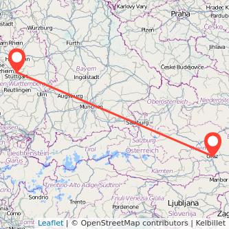 Graz Kornwestheim Mitfahrgelegenheit Karte