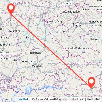 Graz Fulda Mitfahrgelegenheit Karte