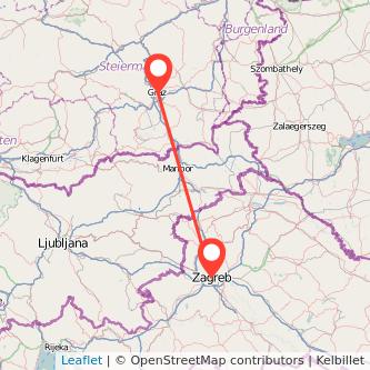 Graz Zagreb Mitfahrgelegenheit Karte