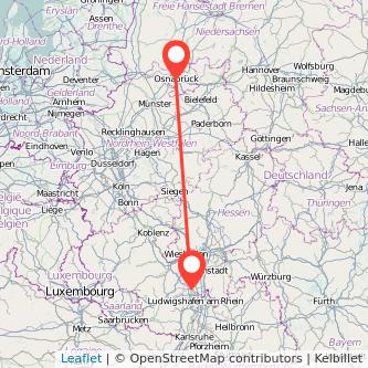 Osnabrück Worms Bahn Karte