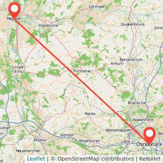 Osnabrück Meppen Mitfahrgelegenheit Karte