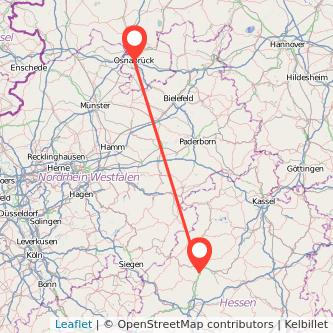 Osnabrück Marburg Mitfahrgelegenheit Karte