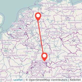 Osnabrück Konstanz Mitfahrgelegenheit Karte