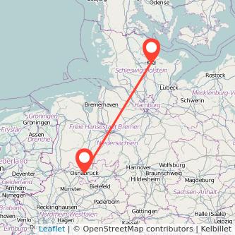 Osnabrück Kiel Mitfahrgelegenheit Karte