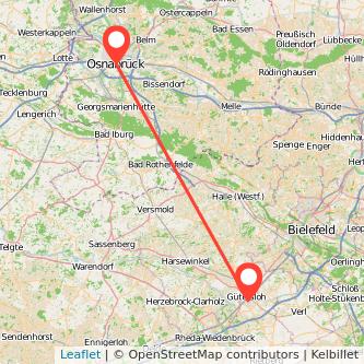 Osnabrück Gütersloh Mitfahrgelegenheit Karte