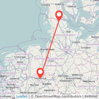 Osnabrück Flensburg Mitfahrgelegenheit Karte