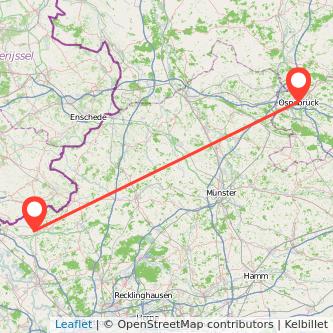 Osnabrück Bocholt Mitfahrgelegenheit Karte