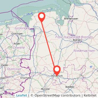 Osnabrück Aurich Mitfahrgelegenheit Karte