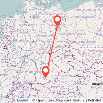 Oranienburg München Mitfahrgelegenheit Karte