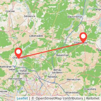 Oranienburg Eberswalde Mitfahrgelegenheit Karte
