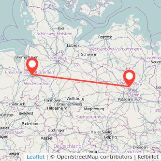 Oranienburg Bremen Mitfahrgelegenheit Karte