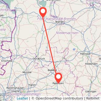 Oldenburg Paderborn Mitfahrgelegenheit Karte