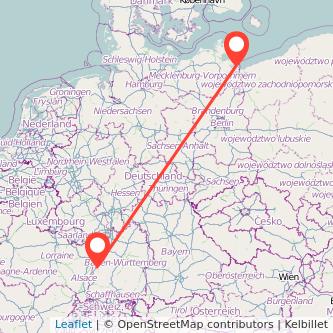 Offenburg Ückeritz Bahn Karte