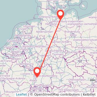 Offenburg Wismar Mitfahrgelegenheit Karte