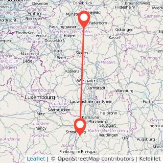 Offenburg Soest Bahn Karte