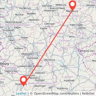 Offenburg Magdeburg Mitfahrgelegenheit Karte