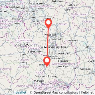 Offenburg Limburg Bahn Karte