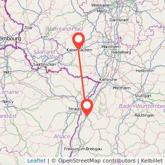 Offenburg Kaiserslautern Bahn Karte