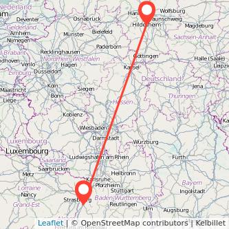 Offenburg Hildesheim Bahn Karte