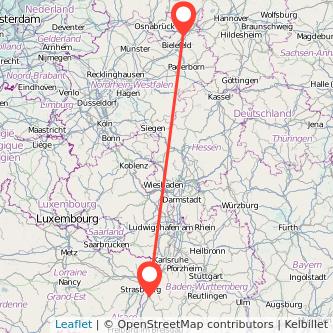 Offenburg Herford Mitfahrgelegenheit Karte