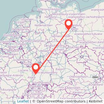Offenburg Brandenburg an der Havel Mitfahrgelegenheit Karte