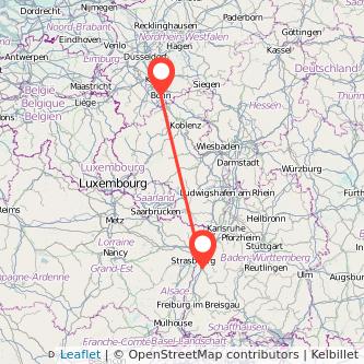 Offenburg Bonn Mitfahrgelegenheit Karte