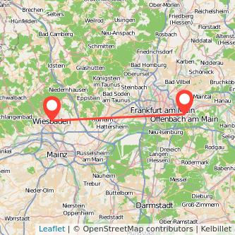 Offenbach Wiesbaden Mitfahrgelegenheit Karte