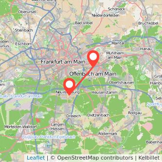 Offenbach Neu Isenburg Mitfahrgelegenheit Karte