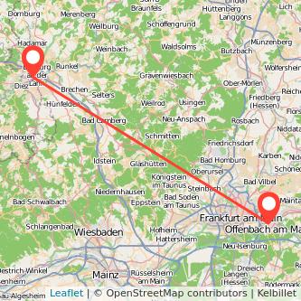 Offenbach Limburg Bahn Karte