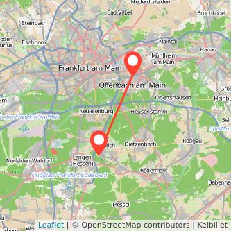 Offenbach Dreieich Mitfahrgelegenheit Karte
