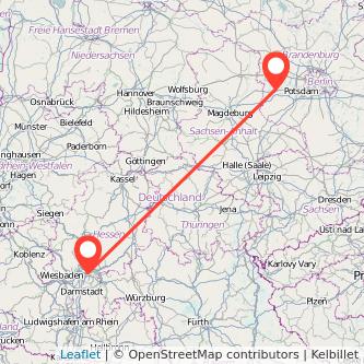 Offenbach Brandenburg an der Havel Bahn Karte