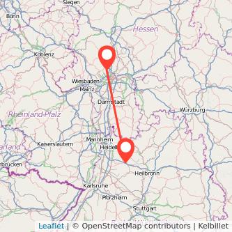 Oberursel Sinsheim Mitfahrgelegenheit Karte