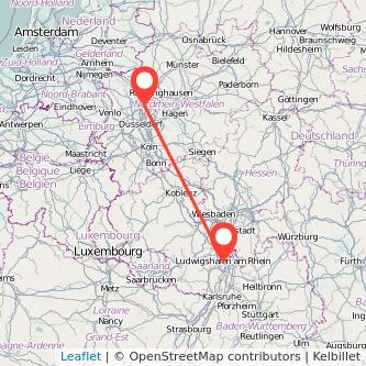 Oberhausen Ludwigshafen Mitfahrgelegenheit Karte