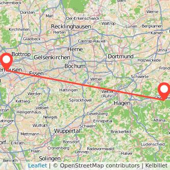 Oberhausen Iserlohn Mitfahrgelegenheit Karte