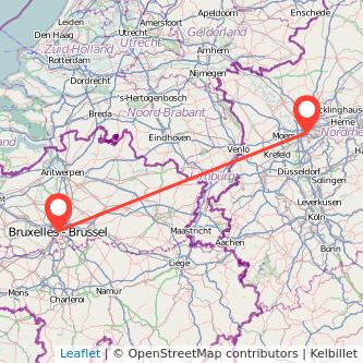 Oberhausen Brüssel Mitfahrgelegenheit Karte